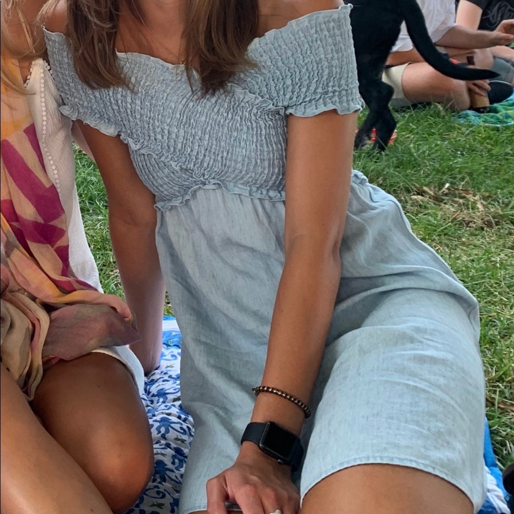 Mumu blue denim dress